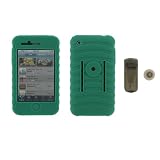 PCMICROSTORE Brand Apple iPhone 3G Premium Ribbed 1MM Thick () Silicone Skin Case Cover with Screen Protector (iPhone NOT Included)