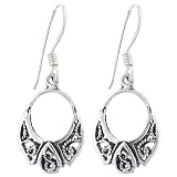 Sterling Silver Satchel Earrings