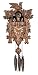 River City Clocks One Day Musical Cuckoo Clock with Dancers, Five Hand-carved Maple Leaves, One Bird, and Hand-Painted Flowers - 14 Inches Tall - Model # MD411-14P