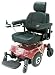 Image Power Chair - Blue Image Power Chair The Image Power Chair features mid-wheel drive for a tighter turning radius and a Shark Dynamic Remote Programmable Controller with diagnostic fault codes. Front swivel semi-pneumatic anti-tippers have true independent adjustable suspension to prevent the drive wheels from losing contact with the ground. On-board charge comes with a rechargeable battery. Drive mid-wheels have flat-free inserts and frame including adjustable tension suspension. Joystick can be mounted on right or left side, arms are width- and angle-adjustable. Other features include rear semi-pneumatic swivel wheels; angle-, height- and depth-adjustable footplate; deluxe height-adjustable captain seat with 3-point connections; standard positioning belt; and standard adjustable headrest. Footplate features auto-flip back for safe exiting from the chair and the seat reclines and folds down. Barrel tested at 20,000 cycles. Available Colors: