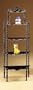 5-tier Mahogany Finish Wall Unit Shelf Rack Plant Stand