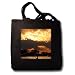 Edmond Hogge Jr Fish - Fly Fishing at Sunset - Tote Bags