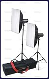 Studiohut 600 Watt Deluxe Softbox Monolight Strobe Studio Light Kit with Carry Bag