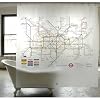 Tube Map Shower Curtain