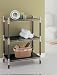 3 Tier Rack in Espresso with Chrome Finish Organize It All 29333