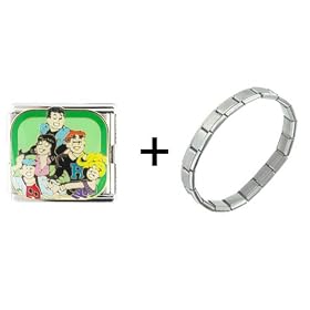 Archie Comic Book Characters Mega Italian Charm Bracelet