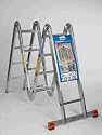 ClimbTek CT416 16-Foot 300-Pound Duty Rating Four-Section Aluminum Articulating Ladder