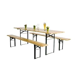 Fun Star Festzeltgarnitur,220x50cm Set 3tlg: 1 Tisch, 2 B�nke