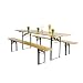Fun Star Festzeltgarnitur,220x50cm Set 3tlg: 1 Tisch, 2 B�nke