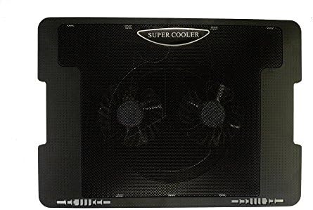 LB1 High Performance New Toshiba Qosmio X775-3dv80 173-inch 3d Gaming Laptop Fusion X2 Finish In Red Horizon from Toshiba Super Cooling Fan Cooling System Cooling Pads Adjustable-Angle with 2 Fans (Black)