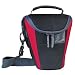 Delsey GOPIX 60BR, Medium Pouch for Binoculars or Digital Gadgets, Black & Red.