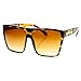 Large Oversized Retro Fashion Square Flat Top Sunglasses