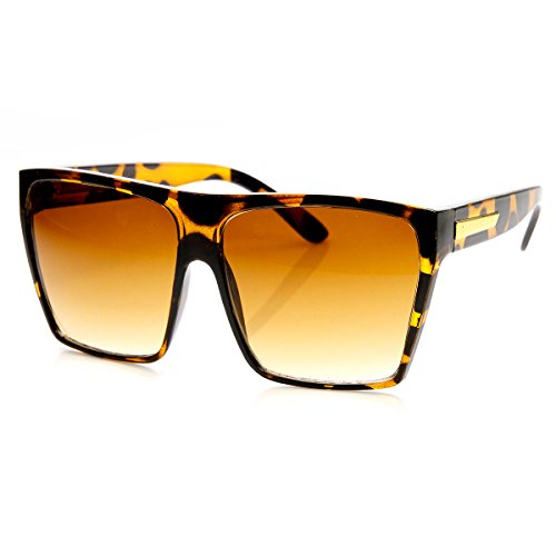 Large Oversized Retro Fashion Square Flat Top Sunglasses