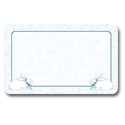 Blue Bunnies - Adhesive Name Badges (set of 25)