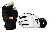 Tae Kwon Do Glove BLACK w/WHITE PADDING