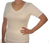 Cuddl Duds Ladies Climatesmart V-Neck Short Sleeve Top