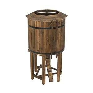 Astonica 50308245 The Junction Wood Water Tower Garden Planter by