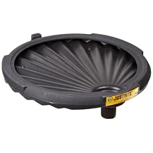 Justrite 28680 Black Polyethylene Spill Control Funnel
