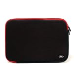 Dual Mesh Neoprene Layer Laptop Sleeve (Black with Red) for Apple MacBook MB063LL/B 13.3-inch Laptop