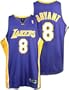 Kobe Bryant Purple Reebok NBA Authentic Los Angeles Lakers Jersey