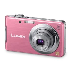 Panasonic Lumix DMC-FS16EG-P Digitalkamera (14 Megapixel, 4-fach opt. Zoom, 6,7 cm (2,7 Zoll) Display, bildstabilisiert) pink