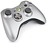 Xbox 360 Wireless Controller with Play and Charge Kit - Silver (Xbox 360)
