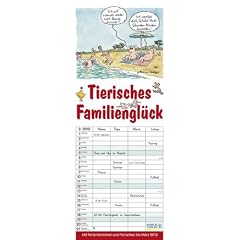 Tierisches Familiengl�ck 2012: Planer mit 4 Spalten. Mit Ferienterminen