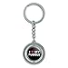 I Love My Puggle Stylish Spinning Round Metal Key Chain Keychain Ring