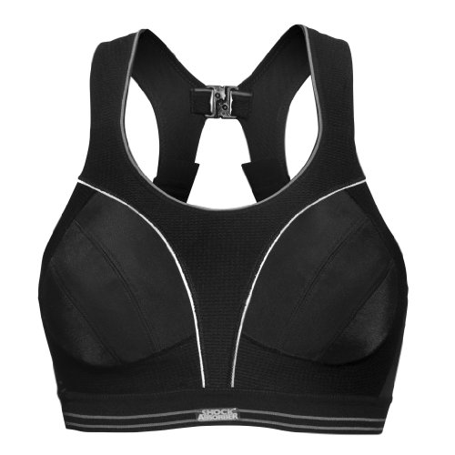 Shock Absorber Damen BH (Ohne B&uuml;gel), 335044 Sport BH Run, Gr. 80B, Schwarz (schwarz 1001) Preisvergleich