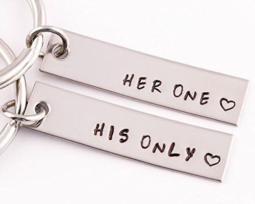 2 Piece Her One His Only Keychain Set | 2 Keyrings | SC tag