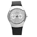 Skagen Men's 583XLSLC Swiss Multi-Function Black Leather Watch