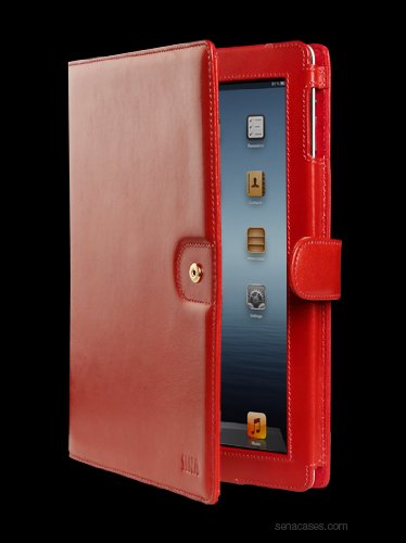 Sena Leather Folio II Case for new iPad 3G - Red (818806)