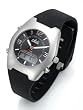 Sporty stainless steel gent's watch - 718 - black