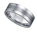 Mirror and Satin Finished Tungsten Comfort Fit Mens Wedding Band " Size 12.5 "