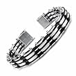 Stainless Steel Link Magnetic Bracelet 8.5"
