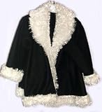 Black and White Fleece & Fur Swing Coat