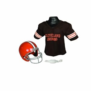 Franklin Sports NFL Cleveland Browns Replica Youth Helmet and Jersey Set