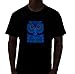 Rave Raptor Sound Activated Shirt EDM Owl LED Shirt Light Up T-shirt