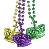32 Mardi Gras Crown Beads