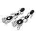 Crystal and Black Boutique Quality Austrian Facet Glass Cascade Drop Earrings Fashion Jewelry