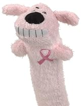 Loofa Dog Breast Cancer 12" Medium Plush Dog Toy