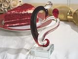 Two hearts become one Murano cake topper From FavorOnline