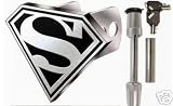 Superman Logo All Metal Hitch Plug Cover & Hitch Pin Lock