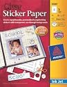 Avery Ink Jet Sticker Paper With CD Matte Clear 8 1/2"X11" 3/Pkg 532-03; 2 Items/Order