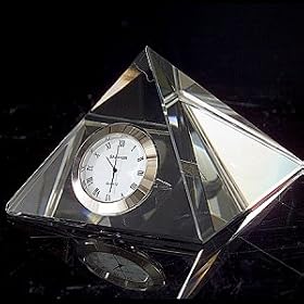 Triangle Crystal Clock by Godinger