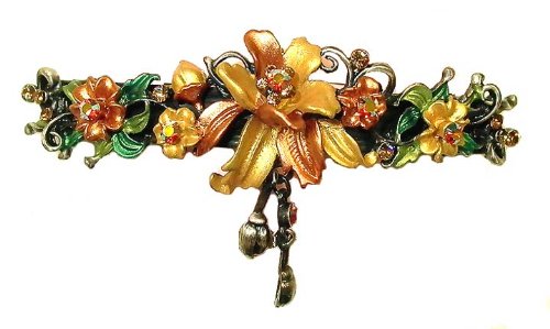 Large Crystal Barrette YY86010-3