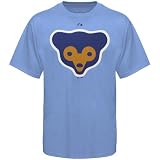 Majestic Chicago Cubs Light Blue Cooperstown Official Logo T-shirt