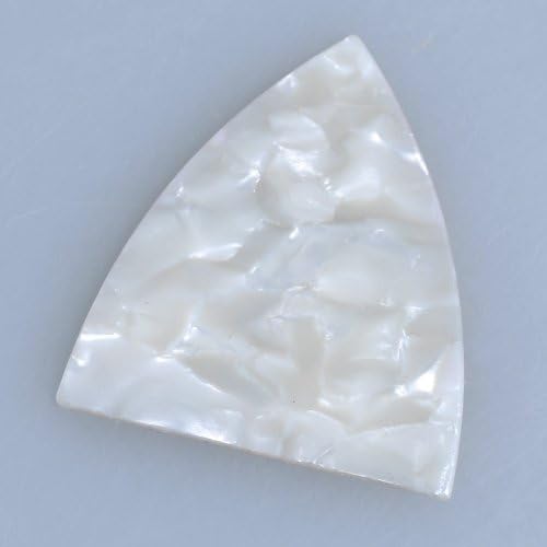 1pc White Pearl Inlaid Acoustic Guitar Truss Rod Cover Celluloid 2.7cmx2.9cm Guitar Parts