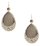 G by GUESS Layered Tear Drop Discs Earrings, GOLD