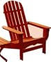 Seashell Adirondack Chair - Mango (Mango) (38.5"H x 31"W x 35"D)